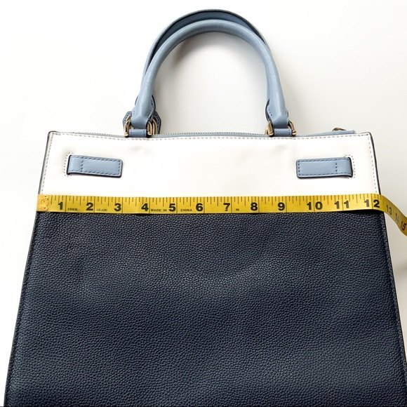 Michael Kors Reagan Large Satchel Bag blue white - Picture 11 of 14